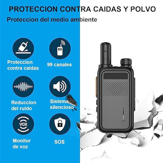 K22 Mini Walkie Talkie Σετ 2τμχ