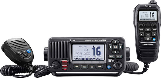 Icom IC-M423G Ασύρματος Πομποδέκτης VHF Marine 10W με Μονόχρωμη Οθόνη