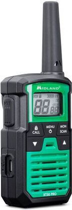 Midland XT30 Pro Walkie Talkie 0.5W με Μονόχρωμη Οθόνη Σετ 2τμχ Σε Πράσινο Χρώμα