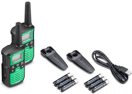 Midland XT30 Pro Walkie Talkie 0.5W με Μονόχρωμη Οθόνη Σετ 2τμχ Σε Πράσινο Χρώμα