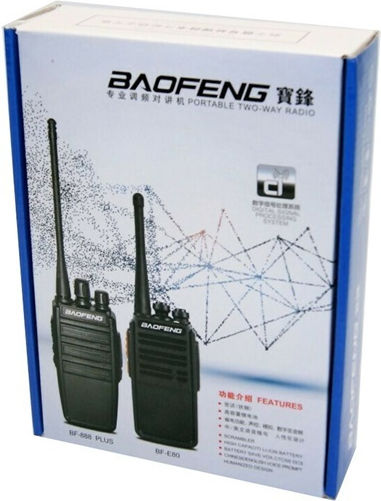 Baofeng BF-E80 Walkie Talkie 5W χωρίς Οθόνη Σετ 2τμχ