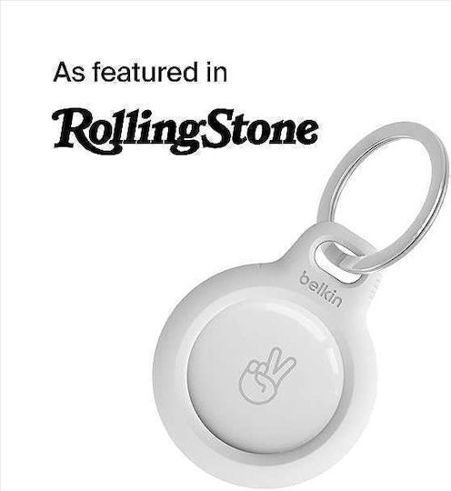 Belkin Key Ring Keychain Case Silicone for AirTag Black / White