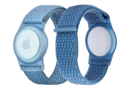 Mobile Origin Strap Case Belt Compatible Apple Airtag Blue