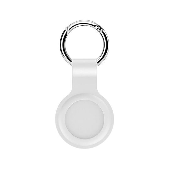 Silicone Case Калъф за ключодържател Силикон за AirTag в Бял цвят