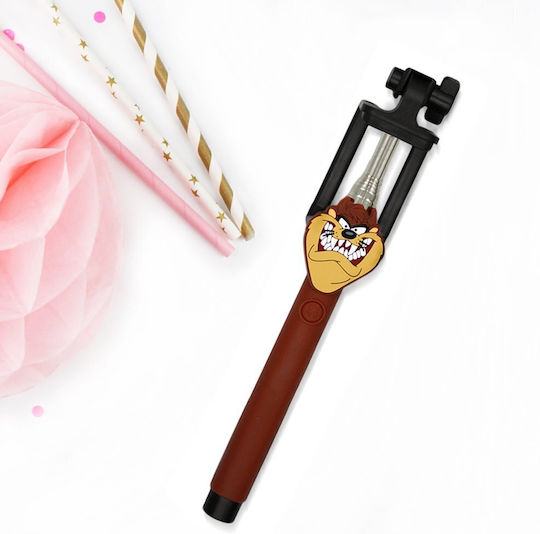 Warner Bros Tasmanian Devil 001 Selfie Stick with 3.5mm Cable Brown