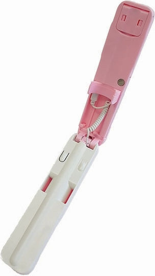 Usams M1 Mini ZB5201 Selfie Stick Cu Cablu De 3,5 Mm Roz