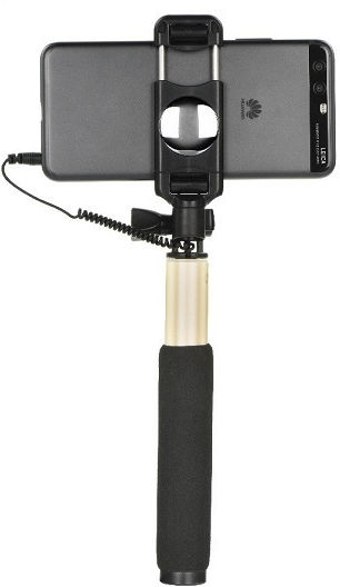 Remax P5 Selfie Stick με Καλώδιο 3.5mm Χρυσό