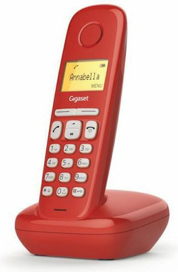 Gigaset A170 Cordless Phone with Greek Menu Strawberry