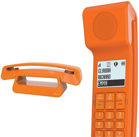 Alcatel ePure Iconic Cordless Phone with Speaker Orange