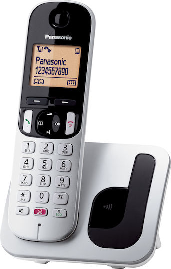 Panasonic KX-TGC250 Ασύρματο Τηλέφωνο με Ελληνικό Μενού Λευκό