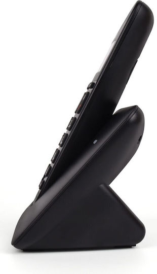 Lamtech LAM114444 Ασύρματο Τηλέφωνο με Ελληνικό Μενού Μαύρο