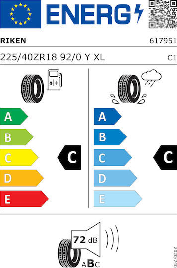 Riken UHP 225/40R18 92Y XL Varam Anvelopă pentru Autovehicul de Pasageri