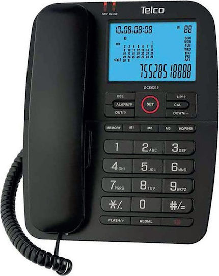 Telco GCE-6215 Office Corded Phone Black