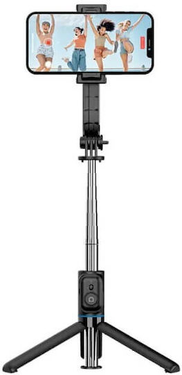 Awei X49 Selfie Stick Cell Phone Tripod Bluetooth with Black Lighting