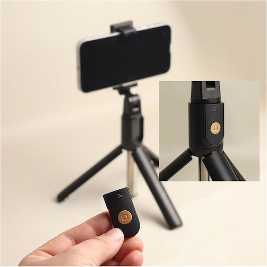 Maxlife MXST-100 Selfie Stick Trepied Pentru Telefon Mobil Bluetooth Negru