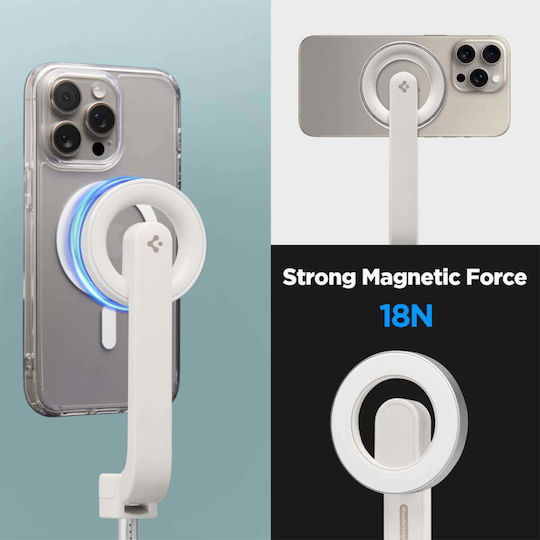 Spigen Selfie Stick (Mag Fit) | S571W Trepied pentru Telefon Mobil Bluetooth Gri