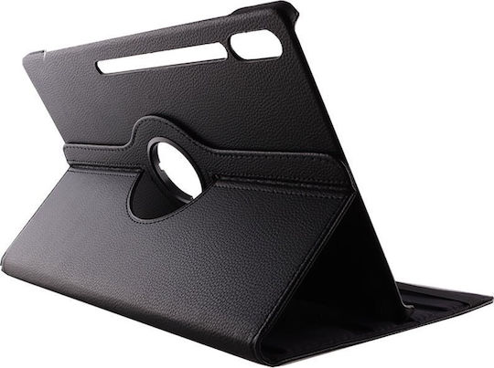 Volte-tel Case for Samsung X910 Tab S9 Ultra/x916 Tab S9 Ultra 5g 14.6" Leather Book Rotating Stand Black Volte-tel
