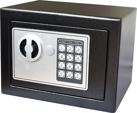 Powertech Tresor mit digitalem Schloss Abmessungen H17xB23xH17cm mit Gewicht 2.18kg PT-1342