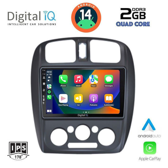 Digital IQ Auto-Audiosystem für Mazda 323 1998-2004 (Bluetooth/USB/AUX/WiFi/GPS/Apple-Carplay/Android-Auto) mit Touchscreen 9"