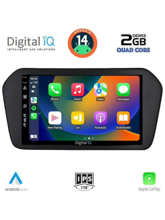 Digital IQ Sistem Audio Auto pentru Suzuki Vitara 2022 (Bluetooth/USB/WiFi/GPS/Apple-Carplay/Android-Auto) cu Ecran Tactil 9"