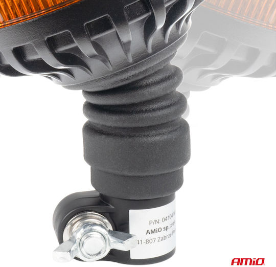 AMiO Far Auto LED 12 / 24V 11cm cu Portocaliu Iluminare