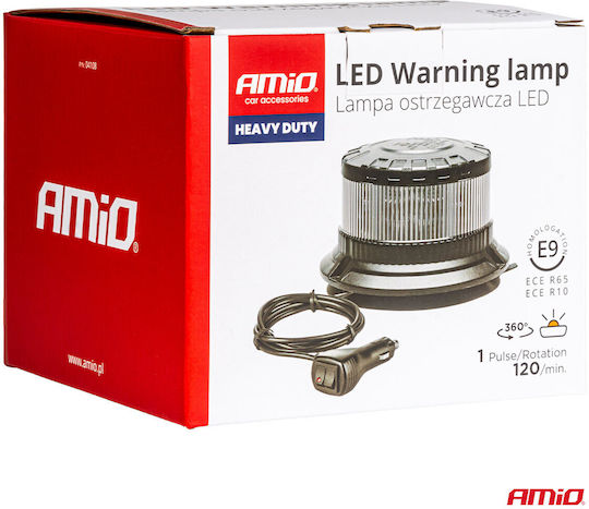 AMiO Car Beacon LED 12 / 24V Waterproof 300cm with Orange Lighting