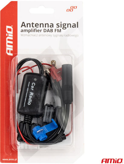 Antenna Signal Amplifier 12v Dab Fm Amio 1 Pc 04134