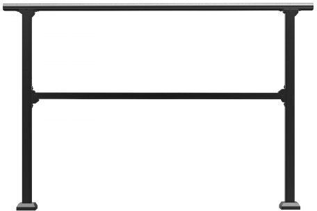 Vevor Outdoor Railings 4-5 Seniors Black Steel Pipe Fgdhgzlslzfsifl6rv0