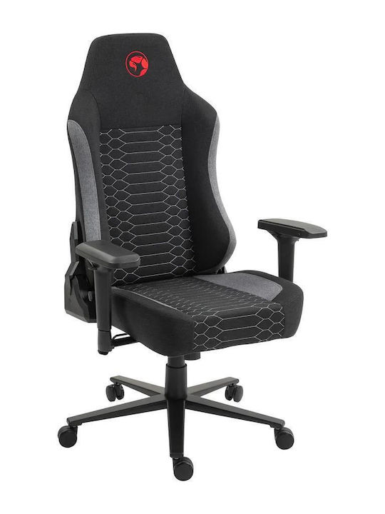 Marvo CH-178 Fabric Gaming Chair with Adjustable Arms Black / Gray