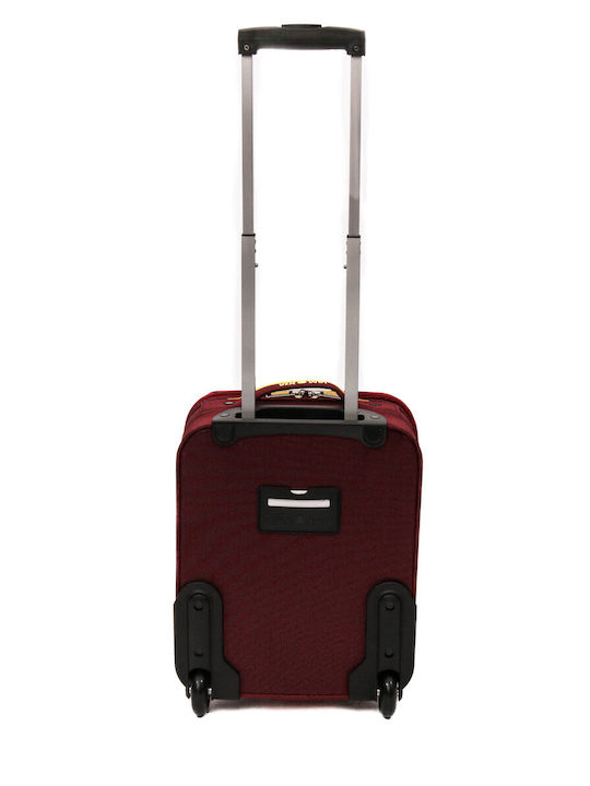 Lamonza Limon Koffer Reise Kabine Stoff Rot / Gelb mit 2 Räder Höhe 40cm
