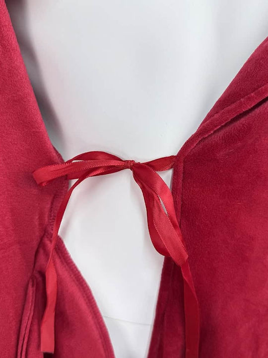 Notte Stella Winter Women's Cotton Red Robe