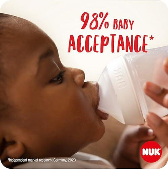 Nuk Perfect Match Silicone Baby Bottle Teats Small Flow for 6+ months 2pcs