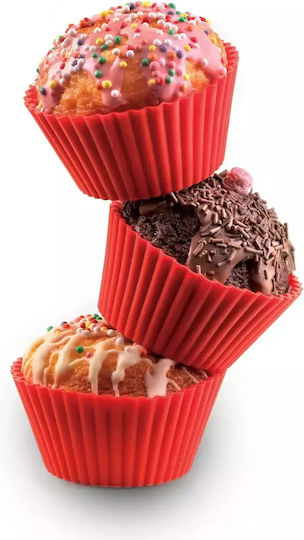 Silikomart Formă de Patiserie pentru Cupcakes/Muffins din Silicon 6buc