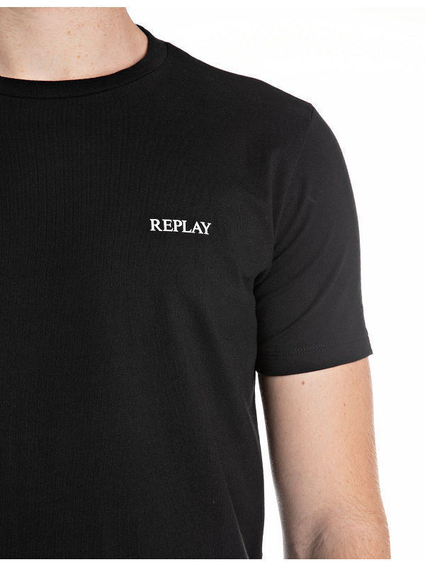 Replay T-shirt Black M3038.000.23352P-098 | Skroutz.mt