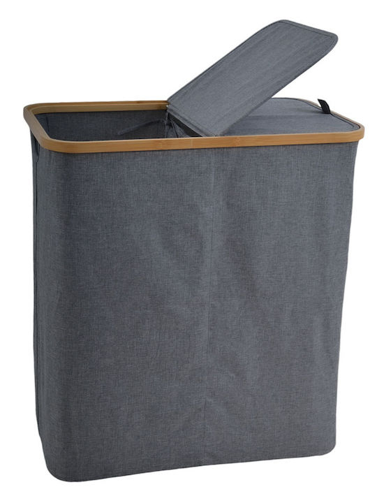Ankor Fabric Laundry Basket 105lt with Cap 54x33x59cm Gray