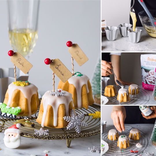 Decora Pandoro Formă de Patiserie pentru Chec Rotund din Aluminiu 1buc