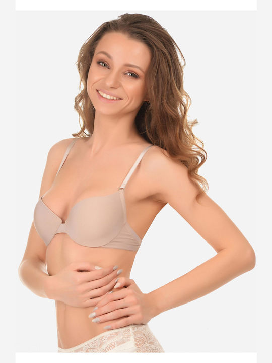 Leilieve Push Up Bra Underwire Beige