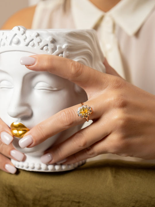 Chrysothemiss Ring made of Steel Gold Plated