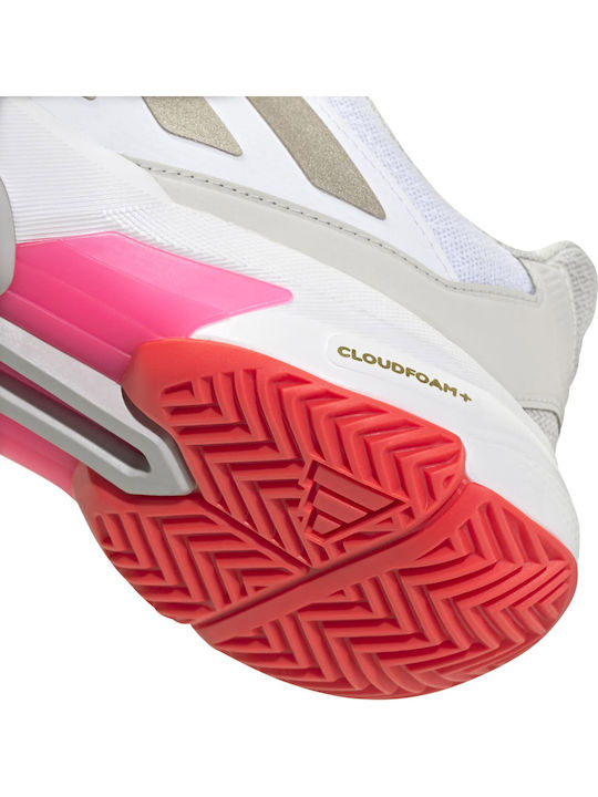 adidas Courtjam Control 3 Ftwr Γυναικεία Παπούτσια Τένις Λευκά