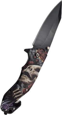 Mehrfarbiges Taschenmesser mit Scheide