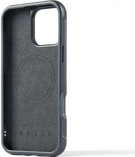 Mujjo Back Cover Δερμάτινο 1mm Μπλε (iPhone 16 Pro Max)