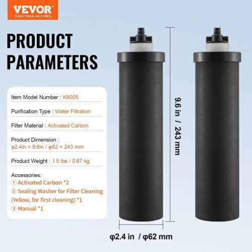 Set de Sistem de Filtrare a Apei prin Gravitație Vevor de Schimb 2