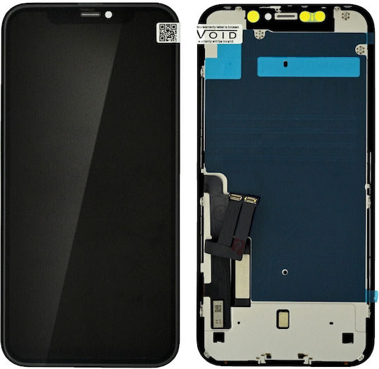Οθόνη JK με Μηχανισμό Αφής και Πλαίσιο για iPhone 11 (Μαύρο)