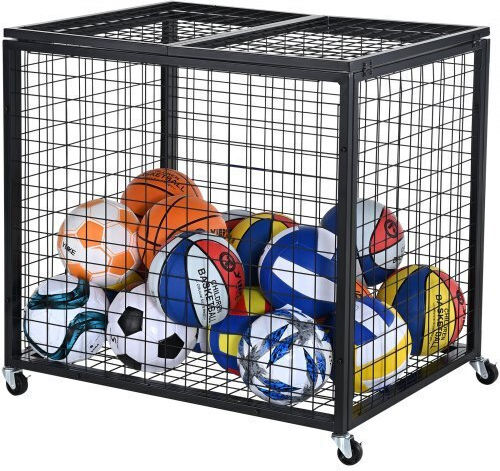 Lockable Ball Storage Cart Vevor Indoor Outdoor Space Ql363026yctjw44ktv0