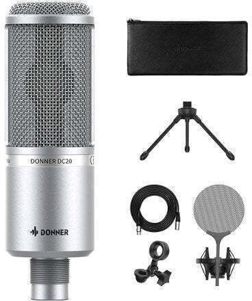 Donner DC20 Microphone in Silver Color