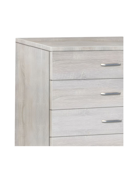 Gioko Wooden Chest of Drawers Natural Shade 80x40x100cm