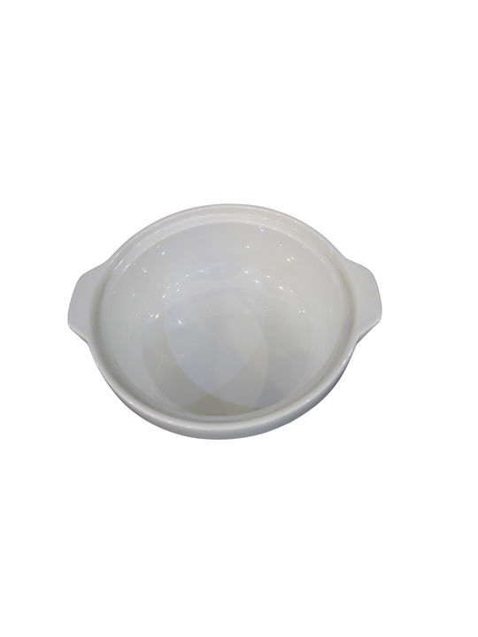 Epiplo-Fos Ceramic Round Heat-Resistant Cookware with Lid