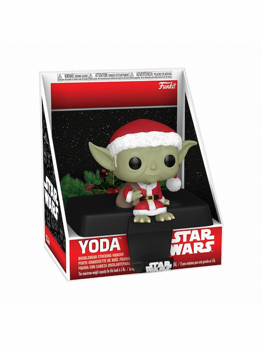 Funko Поп! Филми: Междузвездни войни - Yoda Закачалка за коледен чорап Люлееща се глава