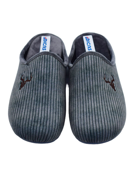 Dicas Men's Slipper Gray