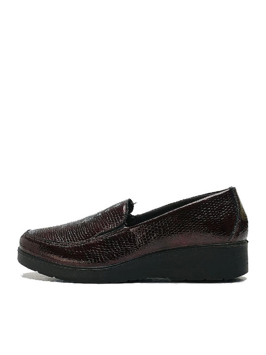 Δερμάτινα Γυναικεία Loafers σε Καφέ Χρώμα